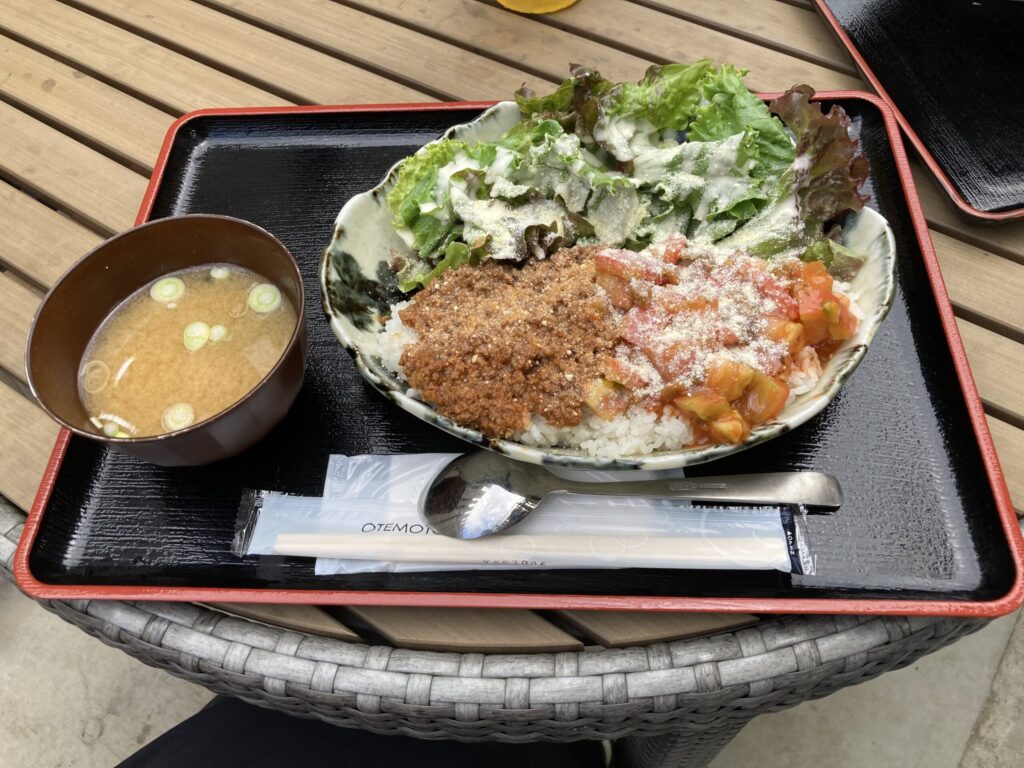 沖縄県国頭村公設市場 レストランくいなのタコライス